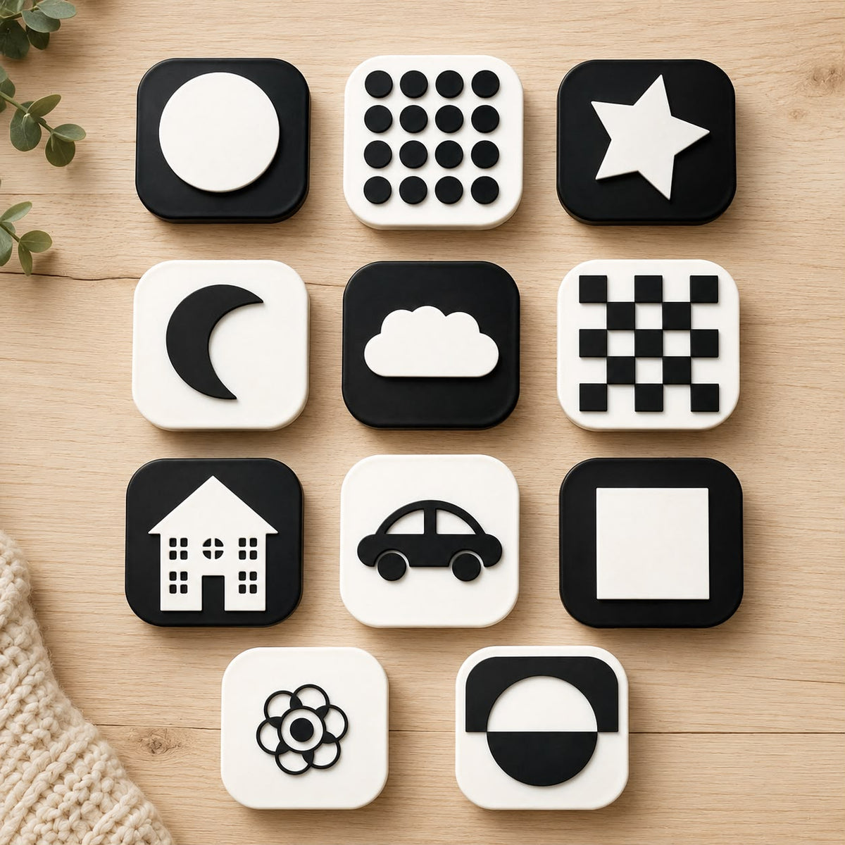 Black and White Flashcards