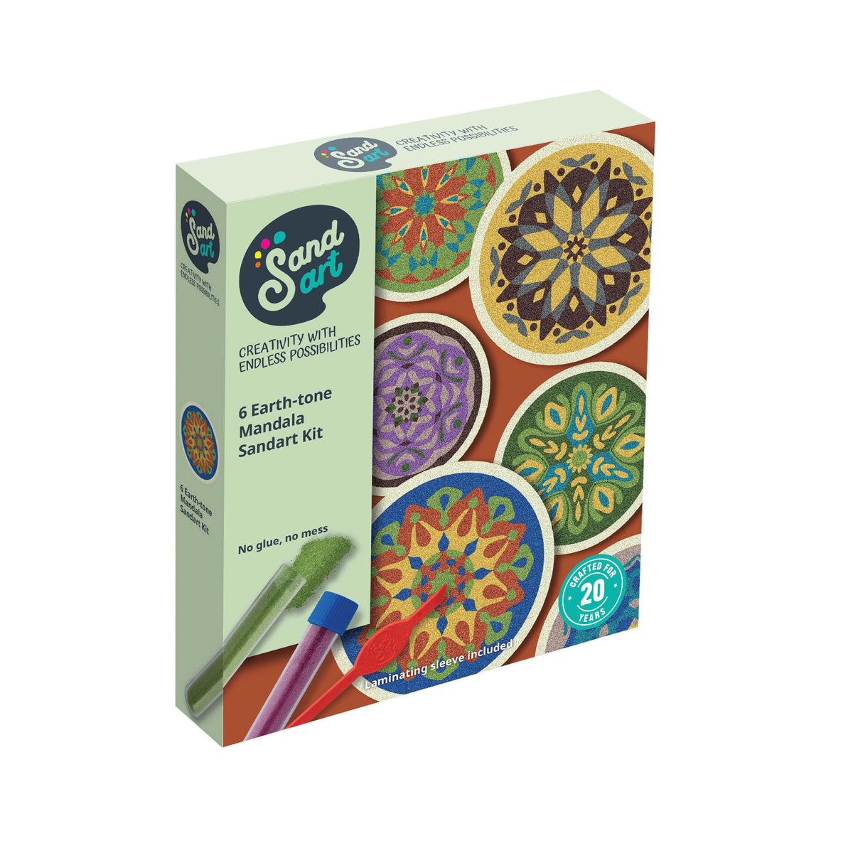 Earth-Tone Mandala Sand Art