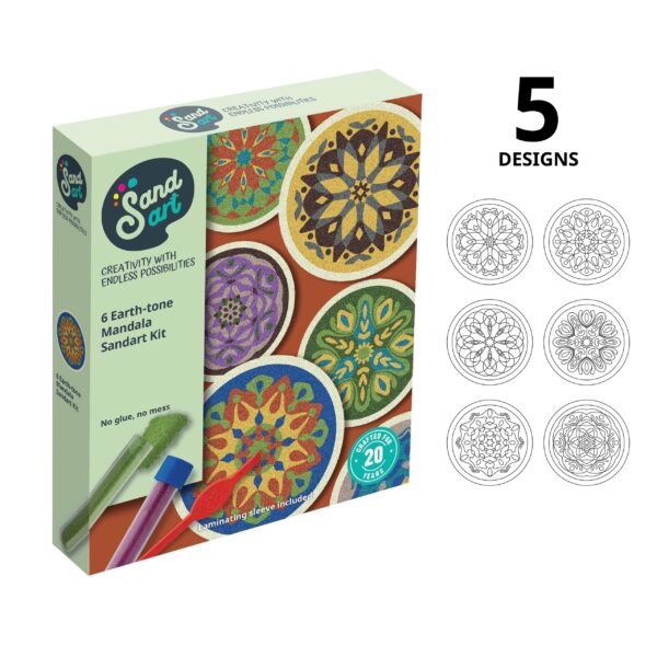 Earth-Tone Mandala Sand Art