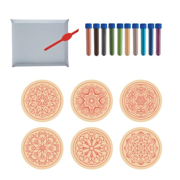 Earth-Tone Mandala Sand Art